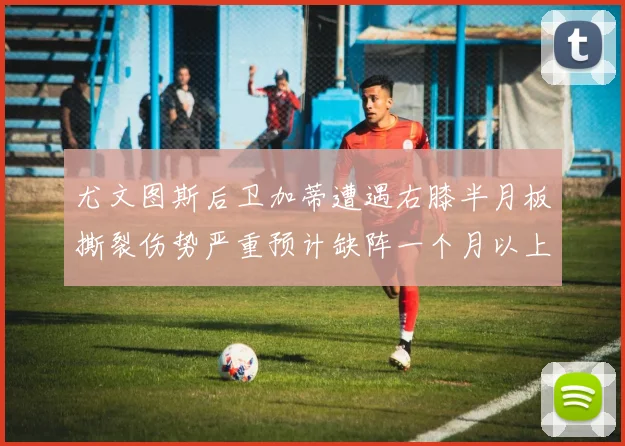 尤文图斯后卫加蒂遭遇右膝半月板撕裂伤势严重预计缺阵一个月以上